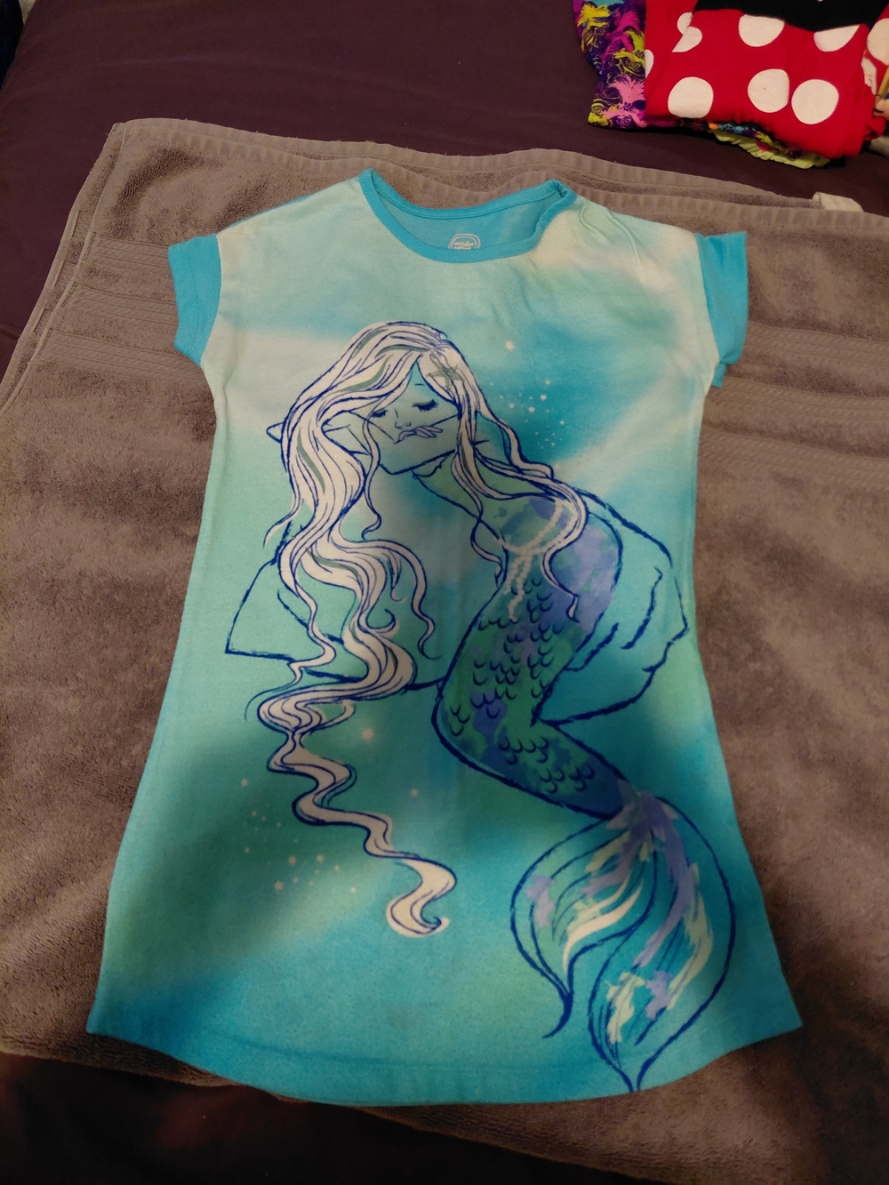wonder nation Blue & Aqua Mermaid Nightgown